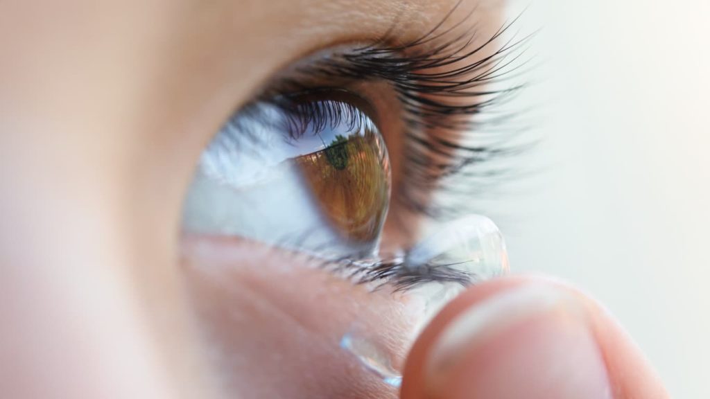 brown contacts on blue eyes