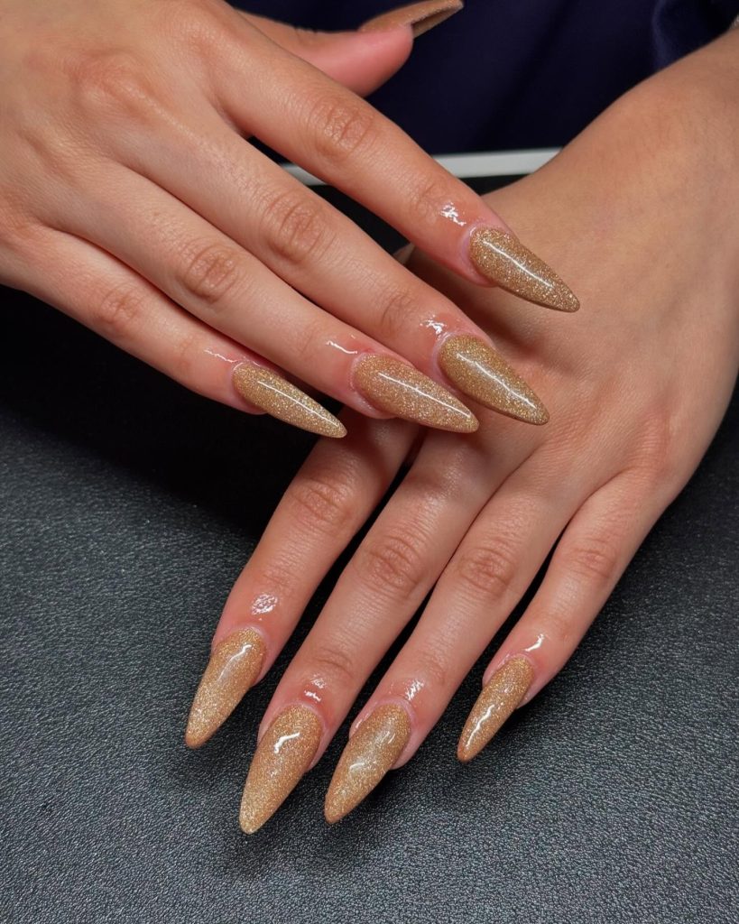 Glitter Accent Nails