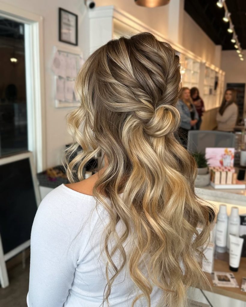 Half-Up, Half-Down with Curls