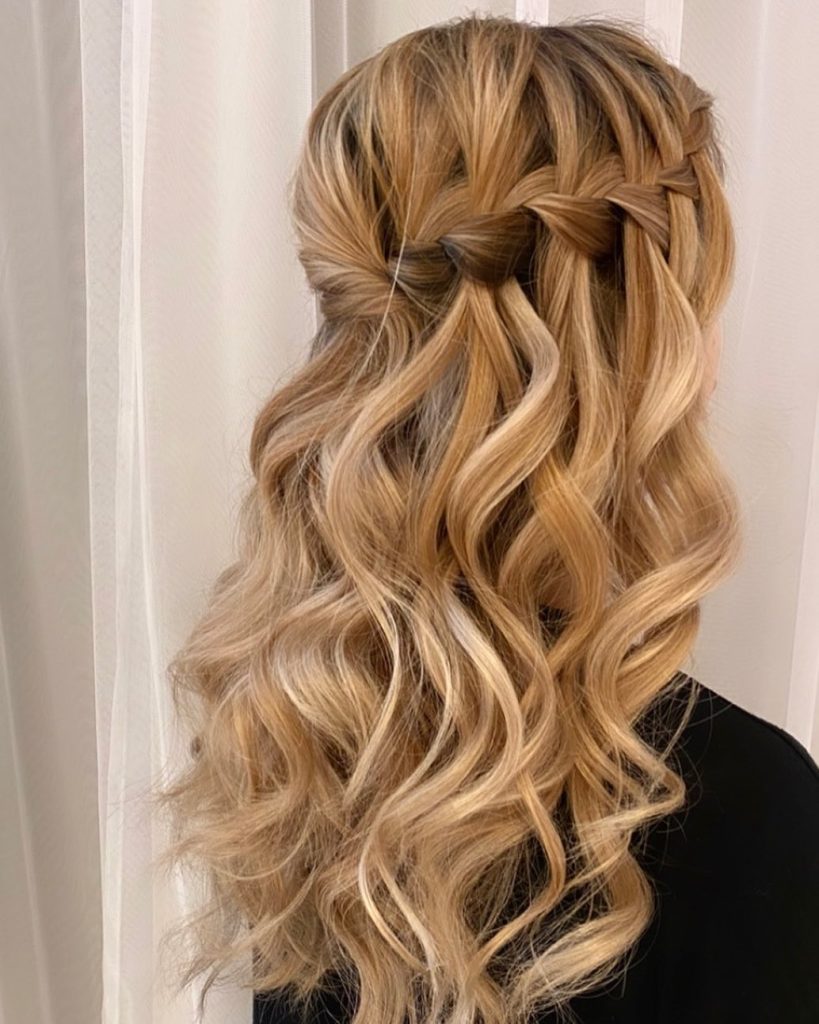 Waterfall Braid Hairstyles