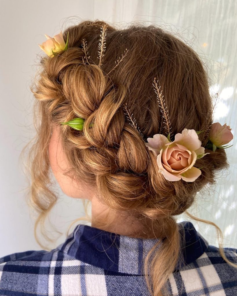 Crown Braid (Prom Hairstyles for Medium Hair)
