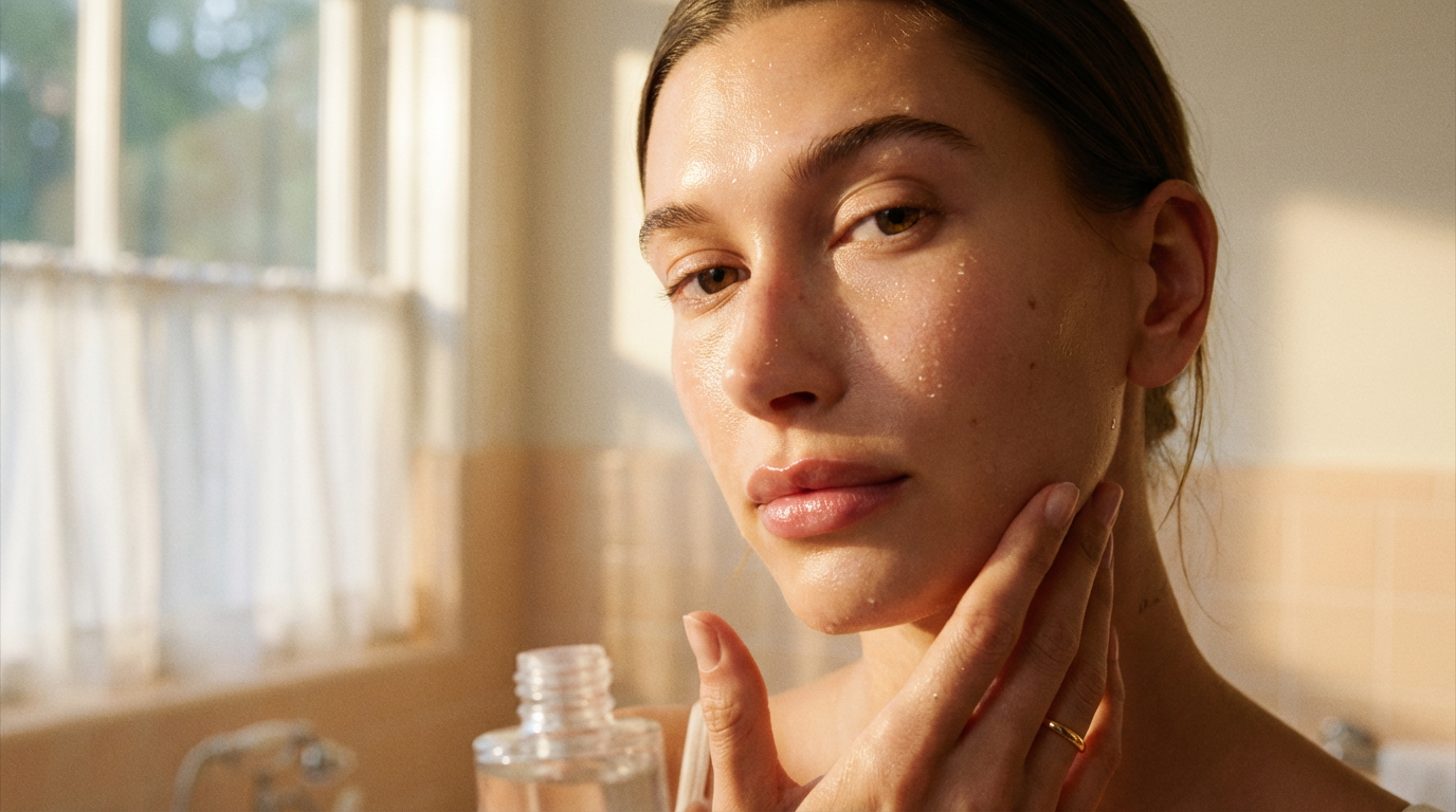 Hailey Bieber Morning Skincare Routine