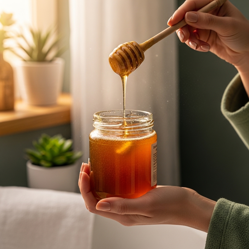 Golden Hour Honey Ritual" (luxurious warmth)